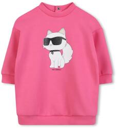 Karl Lagerfeld gyerek gyapjúkeverék ruha - rózsaszín 86