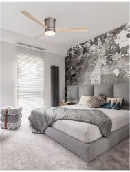 Nova Luce Lustra cu ventilator SATIN Brushed Nickel Otel & Sticla PlyLemn DC 35W AC 220 - 240V (NV9953016)