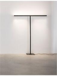 Nova Luce Lampa podea GAL Nisipiu Negru Aluminiu LED sus 45 Wat 4050Lm jos 15 Wat 1350Lm Dimabil josside 3000K 230 Volt IP20 CRI>90 UGR (NV9008815)