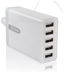 Ksix BXCDU5 usb fali töltő 5 portos fehér (BXCDU5)