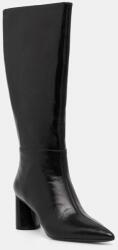 BOSS bőr csizma Gracey fekete, magassarkú, 50552785 - fekete Női 38