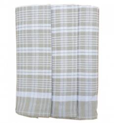 Polášek Prosop de bucătărie în carouri Egypt - Set 3 bucăți - nr. 78 | Deschisă gri (110332-15)