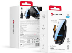 Forcell F-GRIP HS6 autós tartó indukciós töltéssel szélvédőre/szellőzőrácsba, fekete