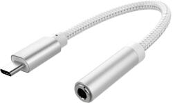 Platinet PMMA9824 Type-C - 3, 5mm jack átalakító kábel fehér