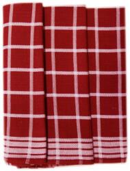 Polášek Kockás konyharuha Egypt - 3 darabos szett - sz. 4 | Piros (149980-19)