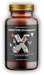 BrainMax Creatină Creapure, Creatină Monohidrat 875mg 100 Capsule Vegetale