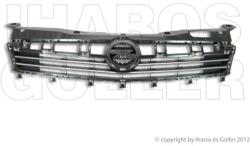 Opel Astra H 2003-2012 - Hűtődíszrács fekete, krómléc hellyel 07.03-tól