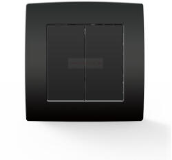 ELMARK City dupla alternatív 106+6-os kapcsoló antracit (193051)