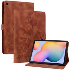 Husă ART LILY cu clapetă pentru Samsung Galaxy Tab S6 Lite 2024 / S6 Lite 2022 / S6 Lite, maro