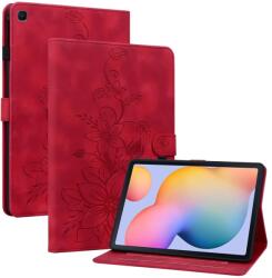  ART LILY Husă tip carte pentru Samsung Galaxy Tab S6 Lite 2024 / S6 Lite 2022 / S6 Lite roșu