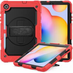  SOLID Rezistență la 360 husă pentru Samsung Galaxy Tab S6 Lite 2024 / S6 Lite 2022 / S6 Lite roșu