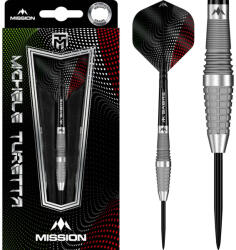 Mission Darts dart szett steel Mission Michele Turetta Sandblasted 23gr, 95% gravírozott