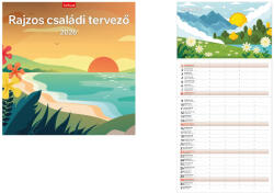 TopTimer Falinaptár 2026, T098 RAJZOS CSALÁDI TERVEZŐ (26T9800-11A)