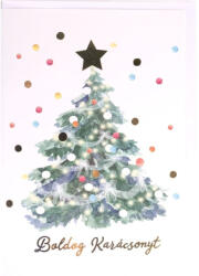  Karácsonyi Képeslap Karácsonyfa 13x19 cm (QX363198)