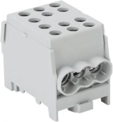 Tracon Electric Főáramköri leágazó kapocs, sínre szerelhető, szürke 6-35mm2, max. 1000VAC/DC, max. 125A (FLECU-35-25-3)