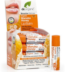Dr. Organic Bio Manuka mézes ajakbalzsam, 5, 7 ml - hajpatika