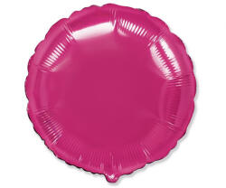 Flexmetal Sötét pink fólia lufi, 17"/43cm, gömb