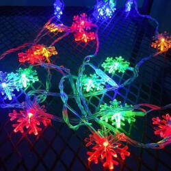 Masterled Snowflake LED fényfüzér 10xLED 2m RGB karácsonyi LVT (LVTCHO0066)