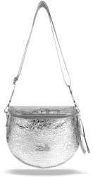  Zellia Női Oldaltáska 21028 Ezüst Lakk - Krokkó - (49952889)