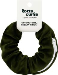 lotta curls Cipzáras Scrunchie - Olive