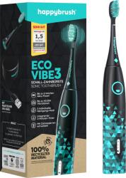 happybrush ECO VIBE 3 szónikus fogkefe - Fekete-menta - 1 db