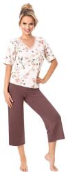 Donna Amaris 3/4 női pizsama, virágos, L