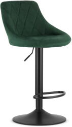Klubfotel Bárszék KAST - zöld bársony/fekete láb