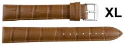 EmBexy Classic 1307XL - bőr óraszíj XL, 20 mm, világosbarna, krokodilmintás