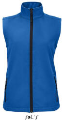 SOL'S Női RACE cipzáras softshell mellény, SOL'S SO02888, Royal Blue-2XL (so02888ro-2xl)