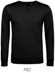 SOL'S Férfi környakas pulóver, SOL'S SO02990, Black-2XL (so02990bl-2xl)