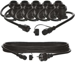 EMOS karácsonyi fényfüzér szett (sorolható 230V) 10db E27 foglalattal 7, 35m + tápkábel 5m (DCPZ01)