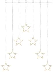 EMOS dekorációs karácsonyi fényfüzér - csillag függöny 70 LED 125 × 67 cm - meleg fehér (DCGW14)