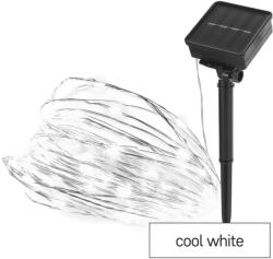 EMOS dekorációs karácsonyi fényfüzér időzítővel - Nano LED elemes, napelemmel 120 LED 12m - hideg fehér (D3ZC01)