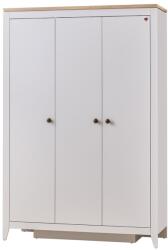 KUPA Dulap modern alb pentru copii, 3 usi, 138x58x207 cm, colectia Lucia (152 01 01 22401)