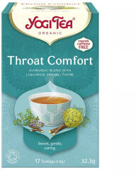 VitalPlus Trade Kft BIO Toroknyugtató herba tea Yogi Throat Comfort - potenciavital