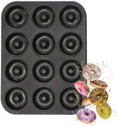  12 részes tapadásmentes bevonatú sütőforma - Fánk