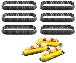  6 darabos tarte forma, desszert gyűrű - Ovális