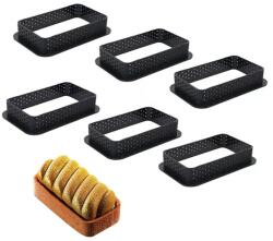  6 darabos tarte forma, desszert gyűrű - Tégla