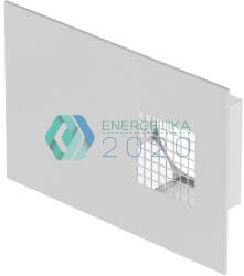 Zehnder - ComfoEdge Dupla kombinált külső fali rács left, Horganyzott acél test, rozsdamentes fedőlemez. Csatlakozás DN 125, max. 120 m³/h névleges légáram (990430572)