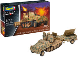 Revell sWS mit Flak-Aufbau als Sfl. mit 3, 7cm Flak 43 1: 72 (03293) (03293_R)