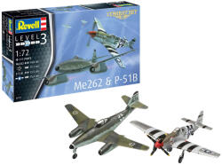 Revell Combat Set Me262 P-51B 1: 72 makett repülő (03711) (03711_R)