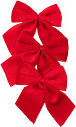 Valex Decor Elegáns bársony masni készlet, 9 x 10cm, 3db. - Piros (MDR03-XS)