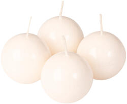 Valex Decor Adventi gömb gyertya készlet 5cm - Lakk ekrü (DBL-03)