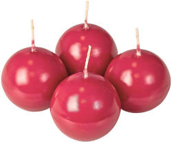 Valex Decor Adventi gömb gyertya készlet 5cm - Lakk bordó (DBL-91)