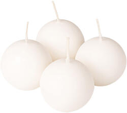 Valex Decor Adventi gömb gyertya készlet 5cm - Matt fehér (DPS-01)