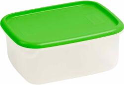 Keter "lux" Négyszögletes ételtartó 2, 3l - átlátszó/zöld