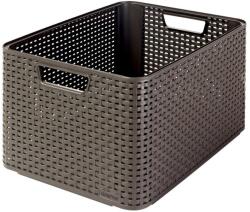 Keter "style" L Méretű Rattan Kosár 30l - Sötétbarna