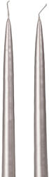 Valex Decor Szálas gyertya, 2db-os készlet, 25cm - Metál ezüst (EPM-98)