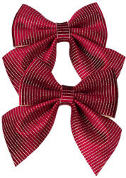 Valex Decor Csíkos bársony masni, 12 x 13cm, 2db. - Bordó (MDR09-S)