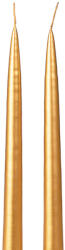 Valex Decor Szálas gyertya, 2db-os készlet, 25cm - Metál arany (EPM-12)